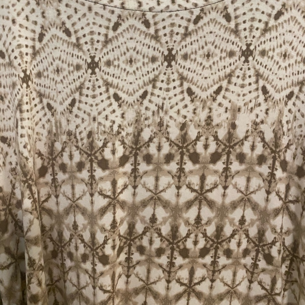 Ruby Rd. Beige and Brown Patterned Top - Picture 8 of 8